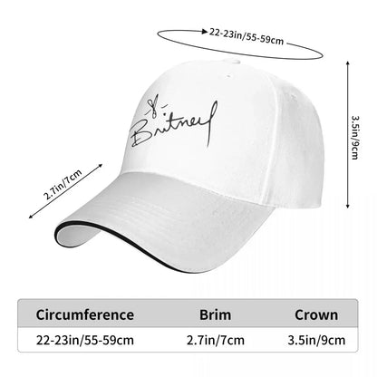 Britney Spears Signature Hip Hop Baseball Cap