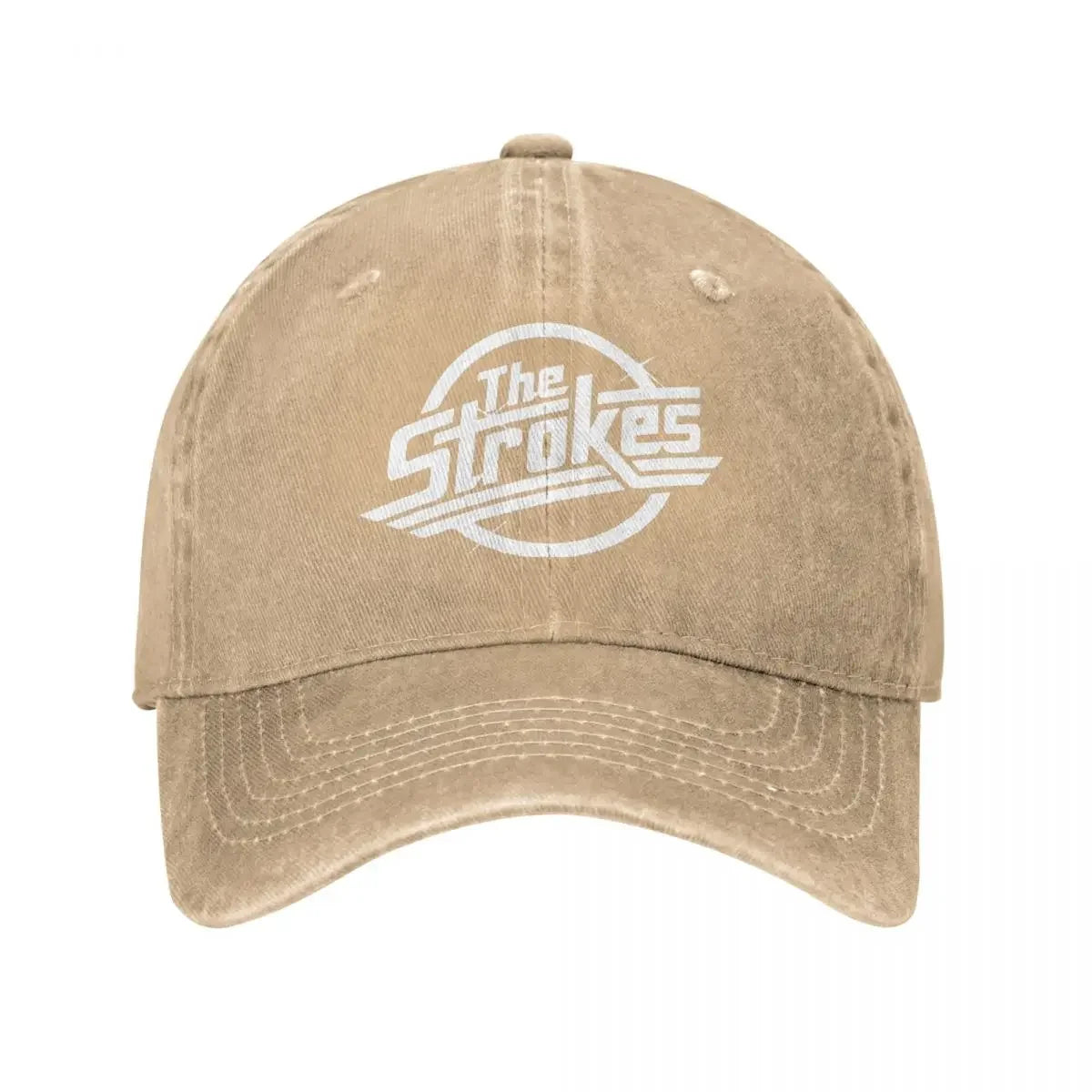 Strokes Rock Music Washed Baseball Cap
