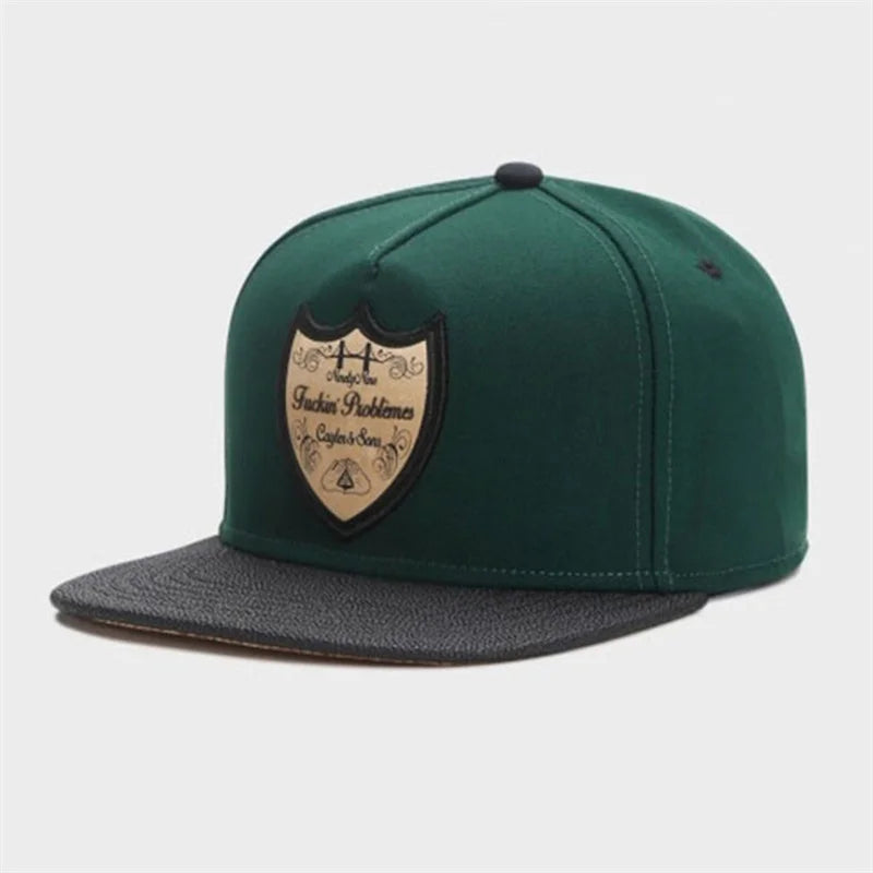 Knight Letter Embroidered Luxury Hip-Hop Snapback Cap