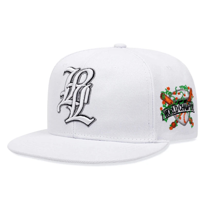 3D Embroidered P Letter Streetwear Snapback Cap
