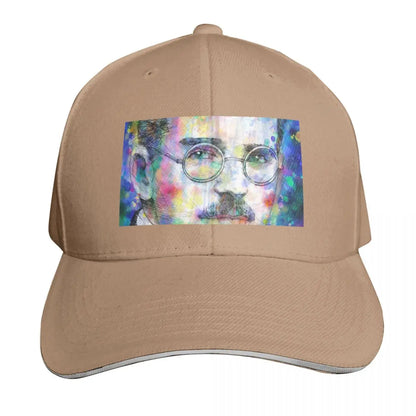 Walter Benjamin Watercolor Portrait Cotton Twill Baseball Cap
