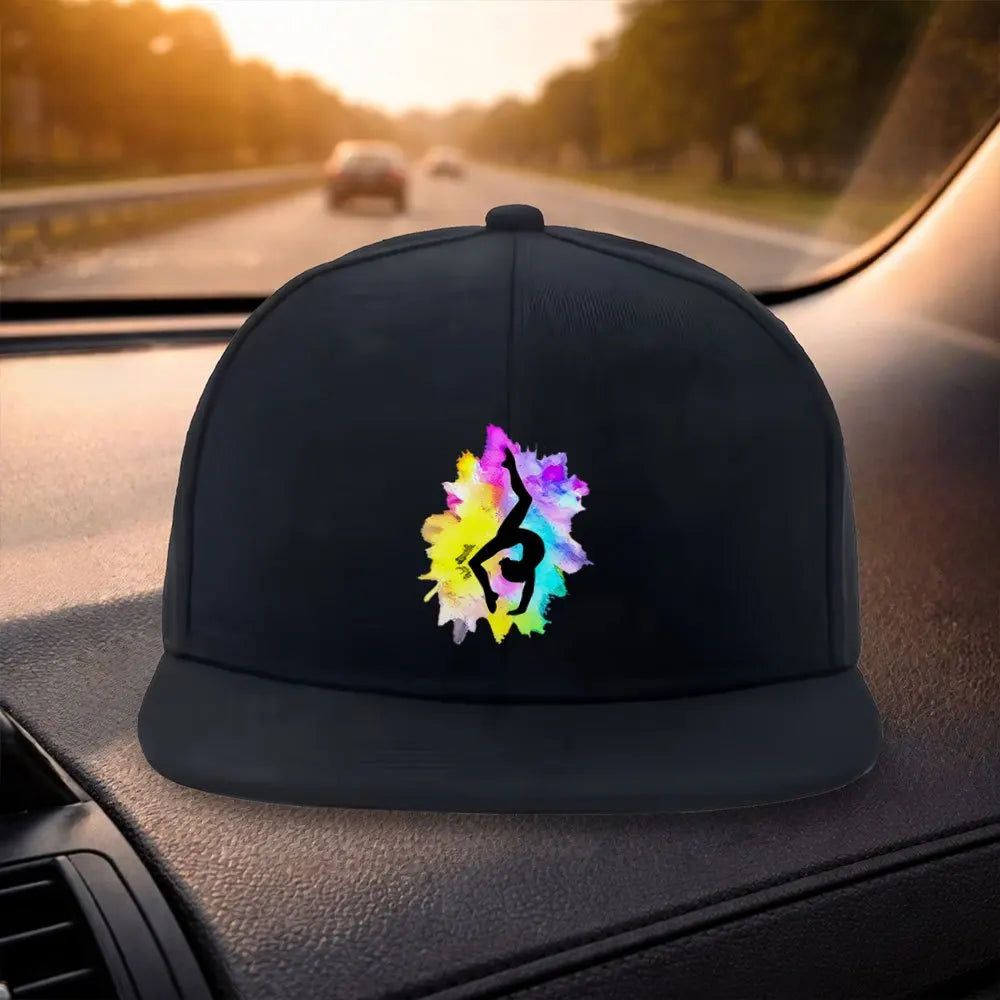 Watercolor Gymnastics Snapback Cap Casual Hat