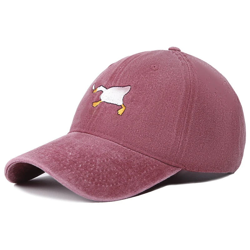 Goose Pattern Embroidered Casual Baseball Cap