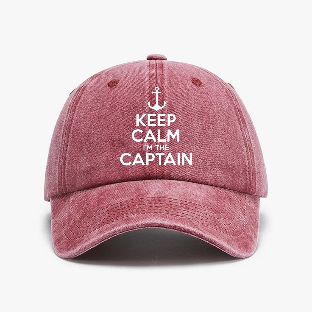 Keep Calm Captain Baseball Cap