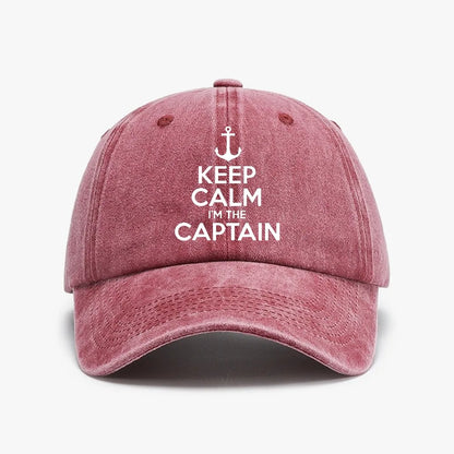 Keep Calm Captain Baseball Cap
