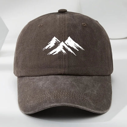 Interesting Baseball Cap Mountain Print Outdoor Men's