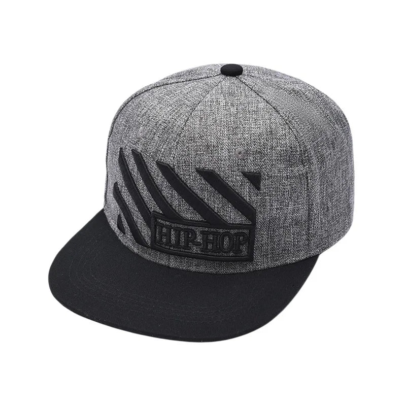Unisex Letter Embroidered Adjustable Hip-Hop Snapback Cap