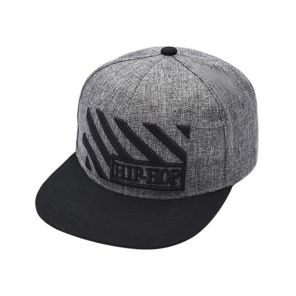 Unisex Letter Embroidered Adjustable Hip-Hop Snapback Cap