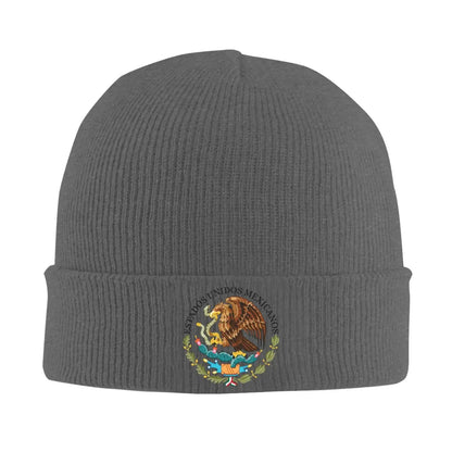 Mexican Flag With Eagle Beanie Hat