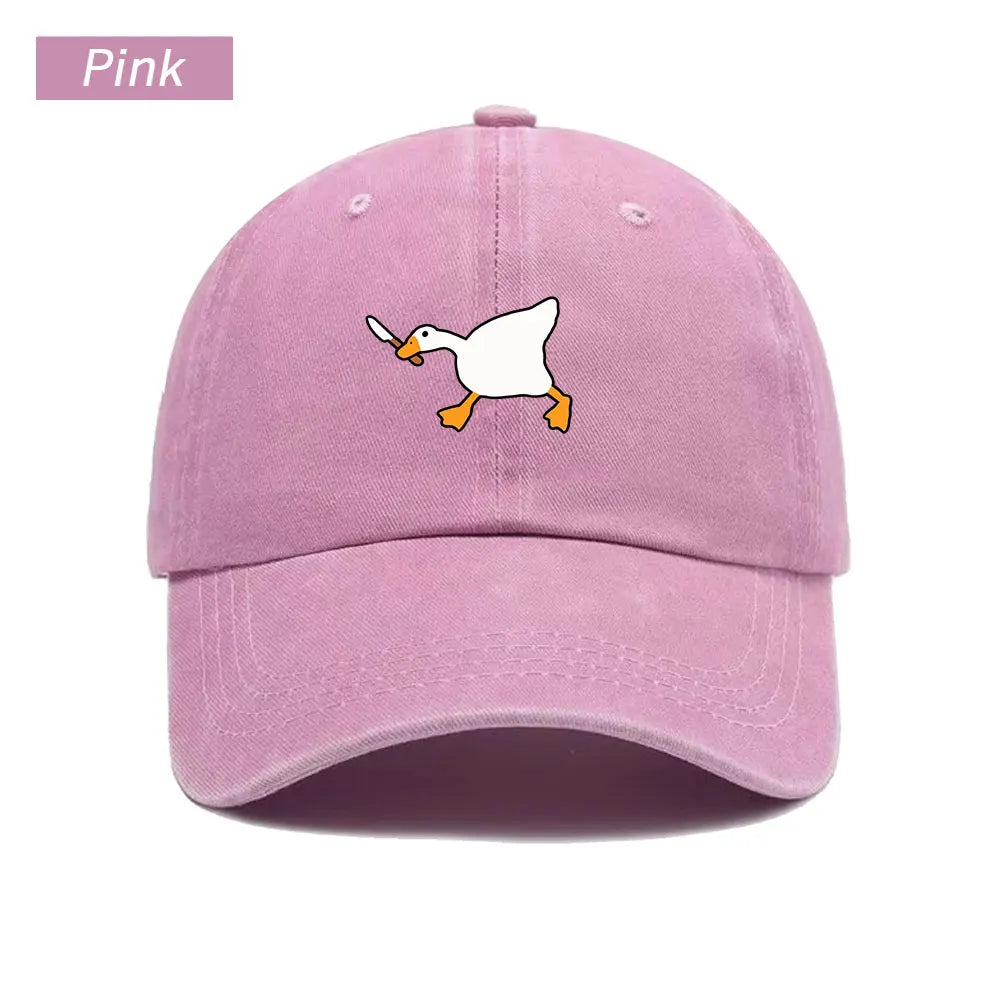 Goose Pattern Washed Vintage Trucker Baseball Cap