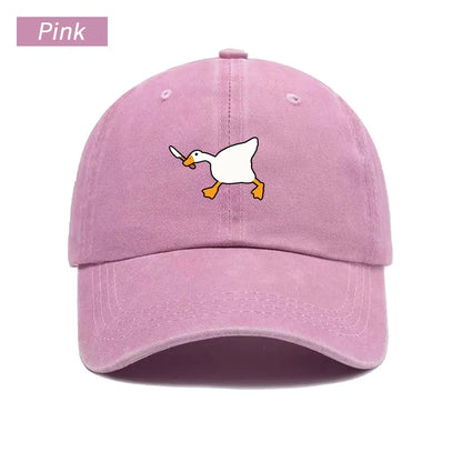 Goose Pattern Washed Vintage Trucker Baseball Cap
