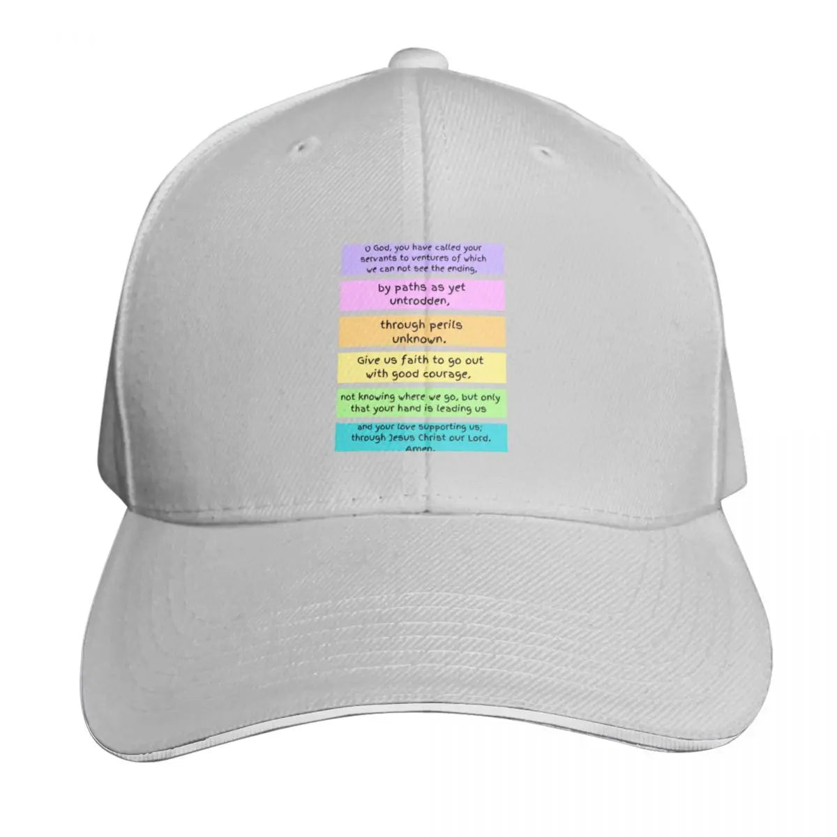 Prayer Of Good Courage Cotton Twill Snapback Baseball Cap