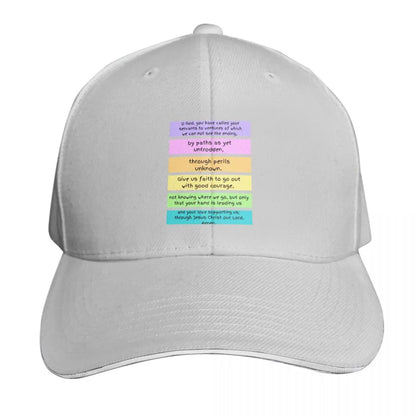 Prayer Of Good Courage Cotton Twill Snapback Baseball Cap