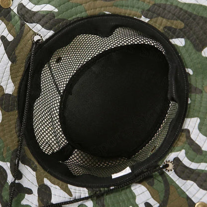 Breathable Mesh Collapsible Outdoor Fishing Bucket Hat