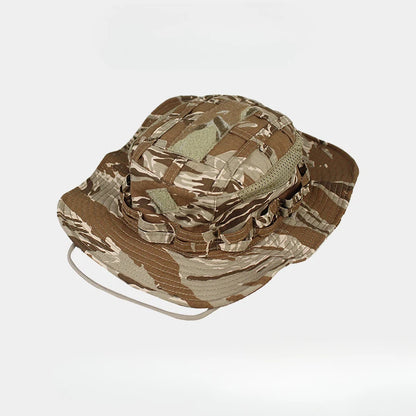 Tactical Square Pocket Outdoor Fishing Bucket Hat