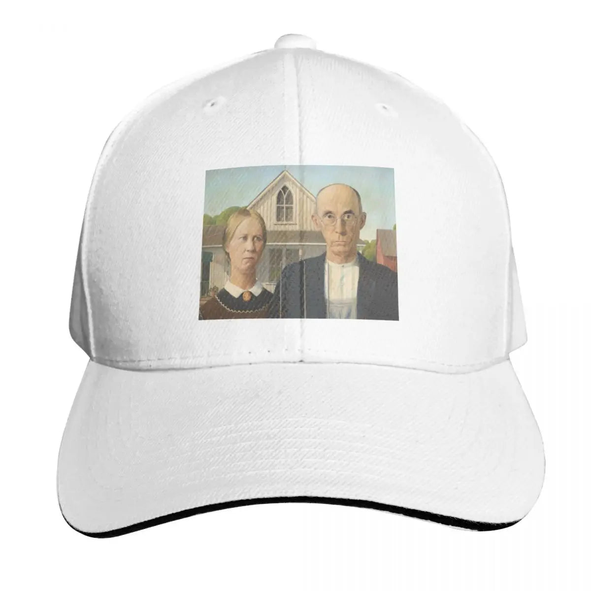 Grant Wood American Gothic 1930 Mesh Baseball Cap
