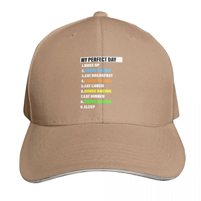 My Perfect Horse Racing Day Baseball Cap