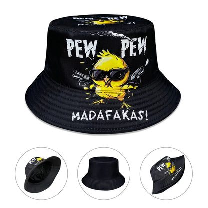 Cool Duck Fisherman Hat Lightweight Cartoon Duck