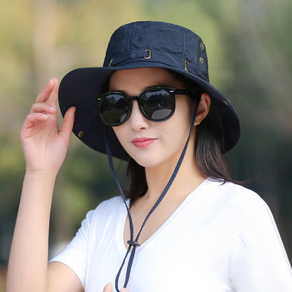 RICYGVM Wide Brim UV Protection Bucket Hat