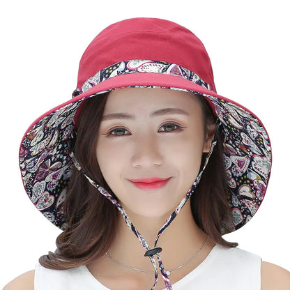 Korean Style Windproof Breathable Panama Bucket Hat