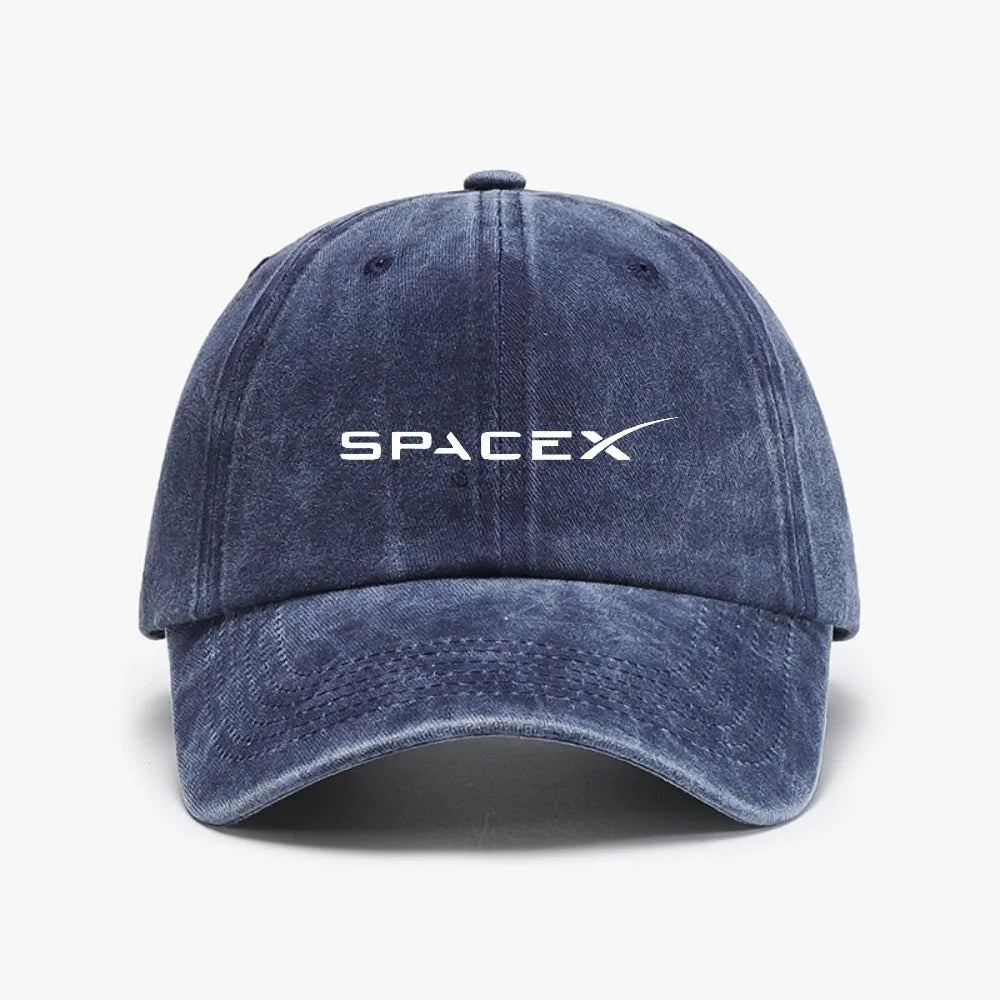 SpaceX Distressed Washed Baseball Cap