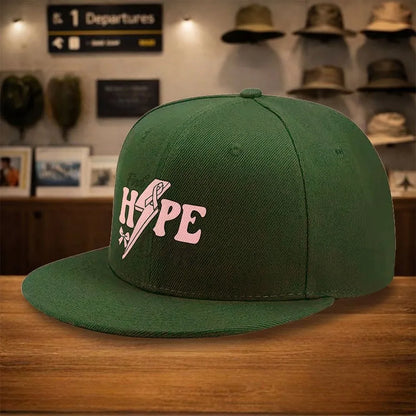 Pink Ribbon Hope Cure Snapback Cap