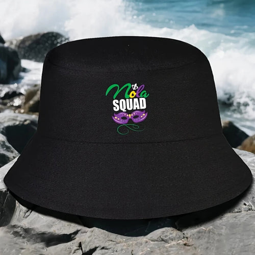 Carnival Nola Squad New Orleans Beads Bucket Hat