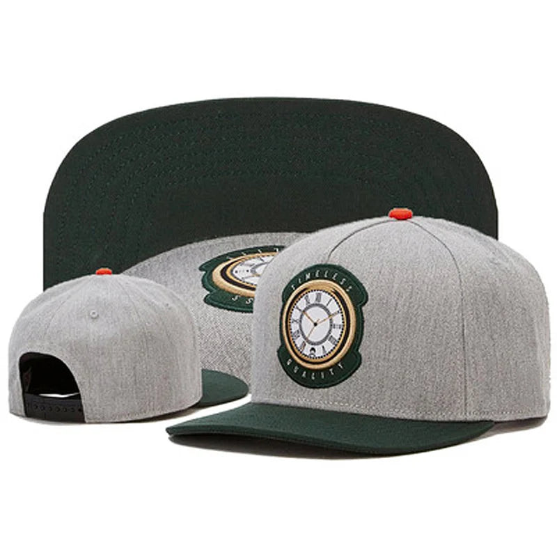 Cotton Embroidered Flat Brim Trucker Snapback Cap