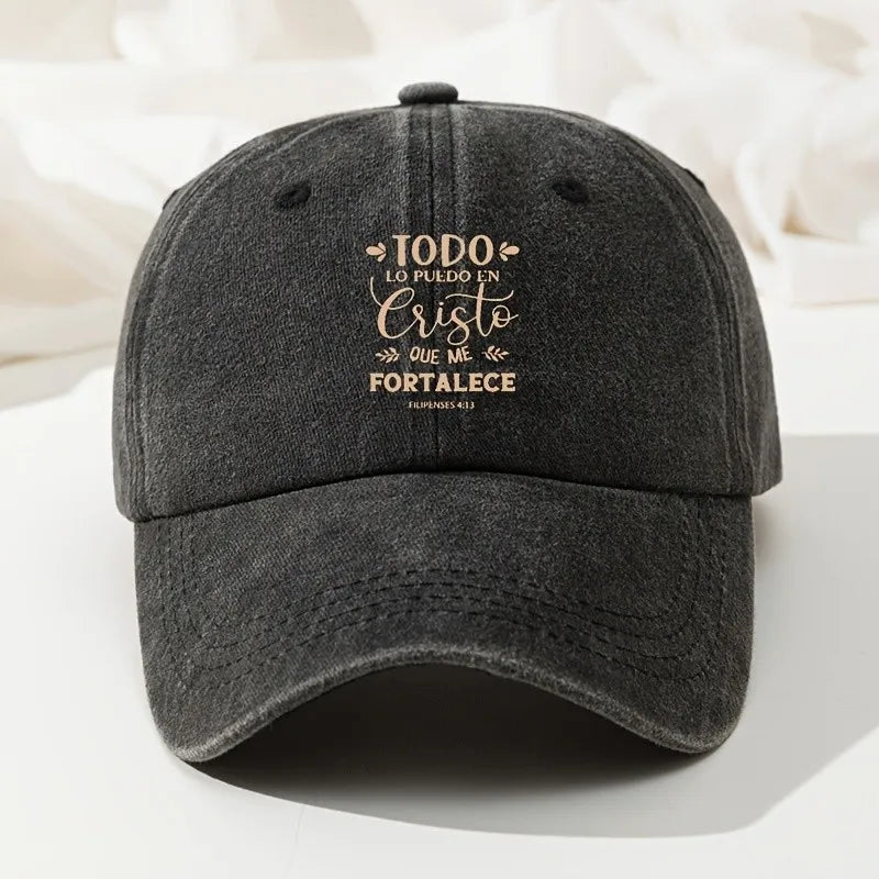 Christian Faith Washed Baseball Cap