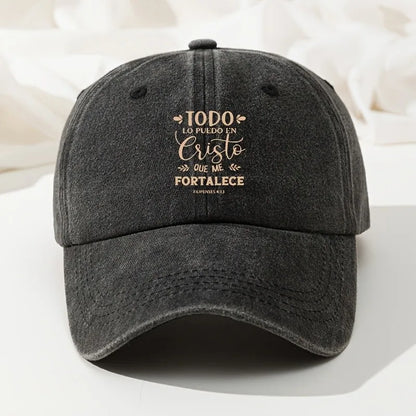 Christian Faith Washed Baseball Cap