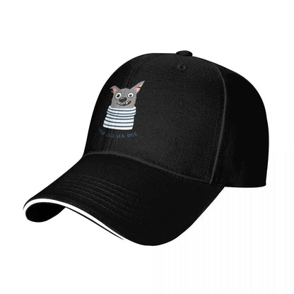 Cute Mad Old Sea Dog Baseball Cap