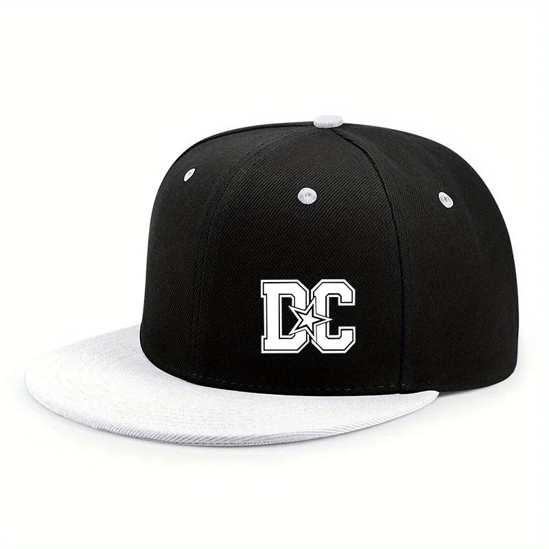 Letter Print Streetwear Adjustable Hip-Hop Snapback Cap
