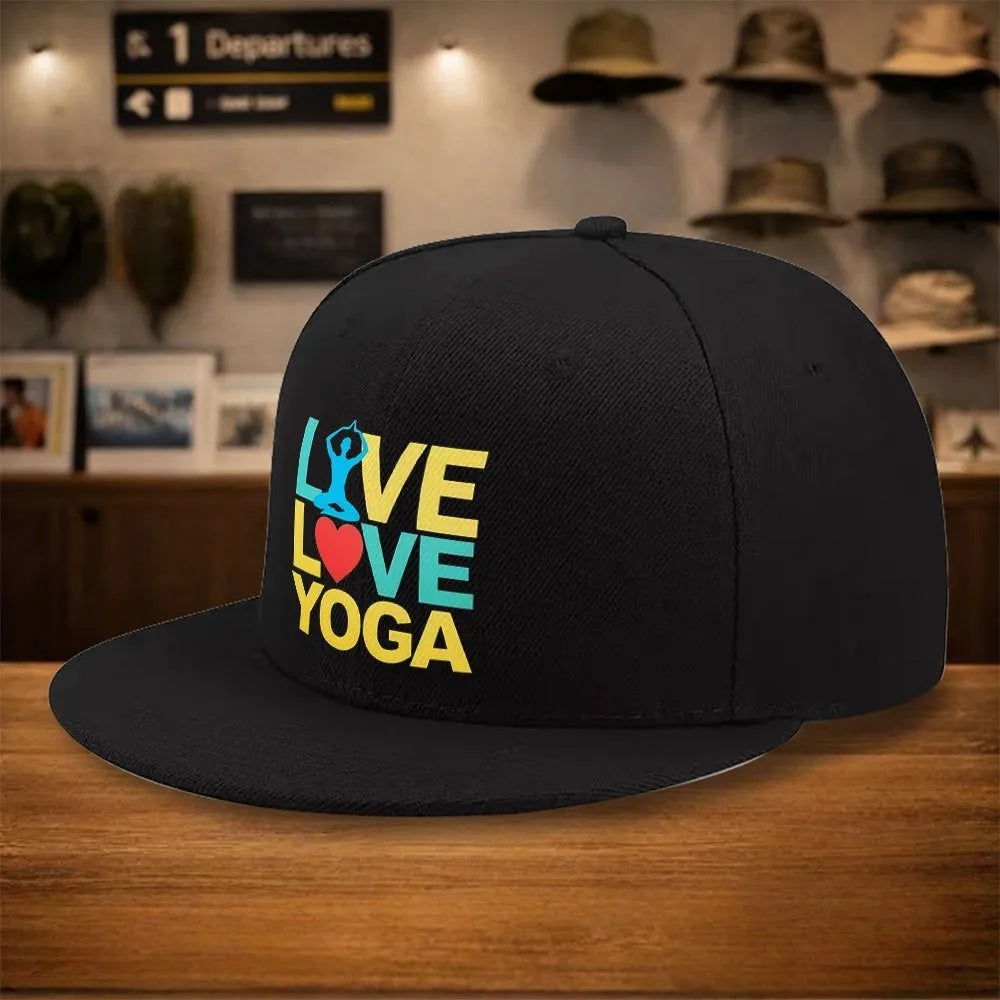 Love Yoga Street Style Snapback Cap