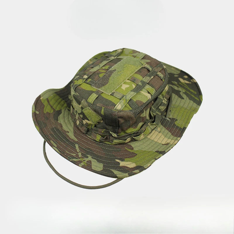 Tactical Square Pocket Outdoor Fishing Bucket Hat