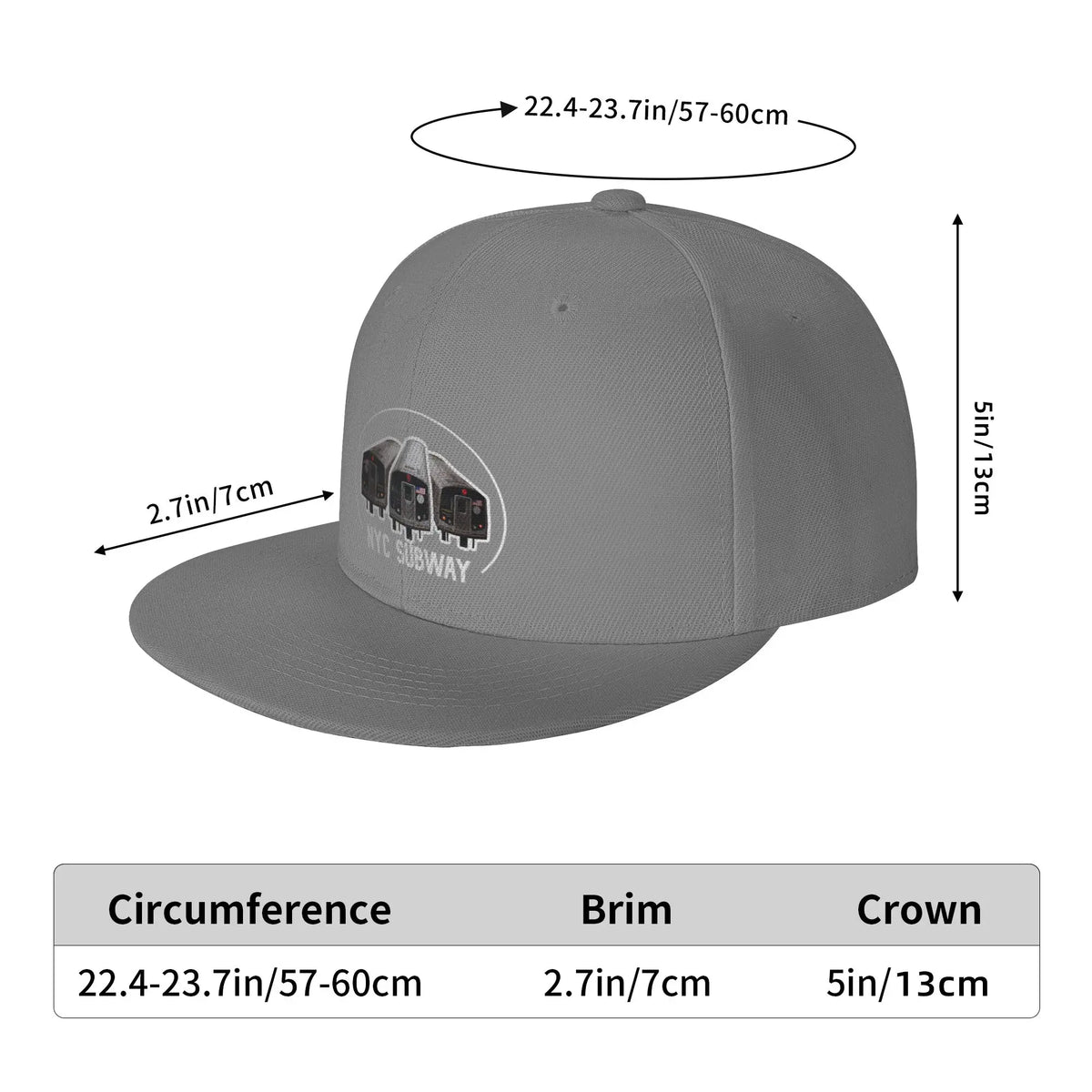 NYC Subway New Tech Trains Snapback Cap