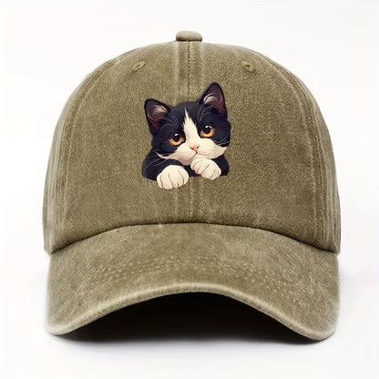 Funny Cat Pattern Casual Baseball Cap