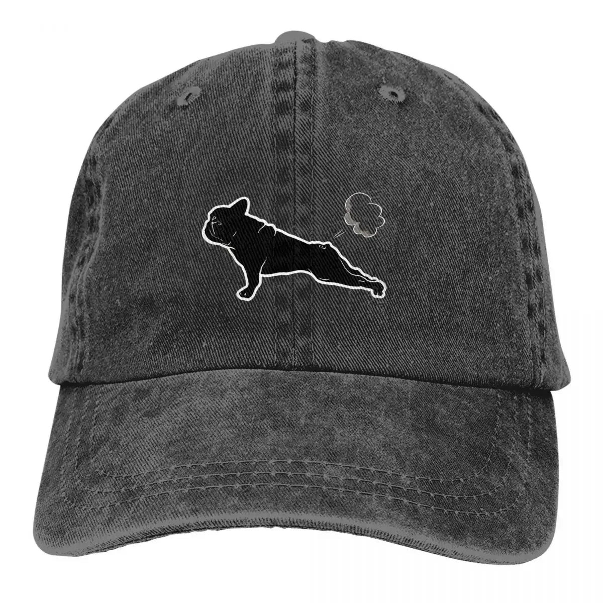 French Bulldog Yoga Baseball Cap