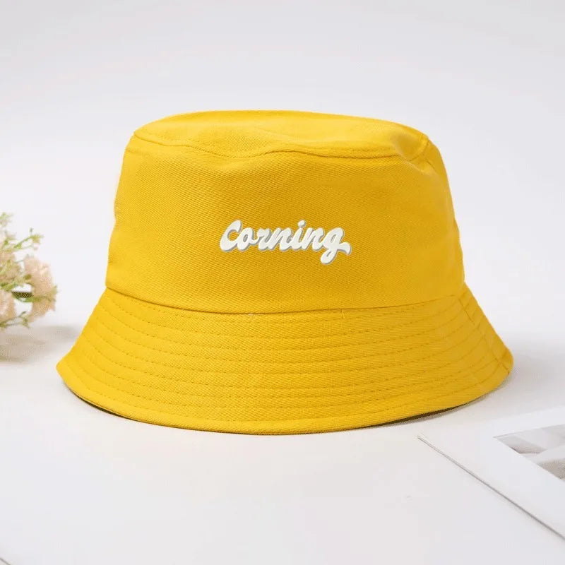 Custom Text Graphic Breathable Cotton Summer Bucket Hat
