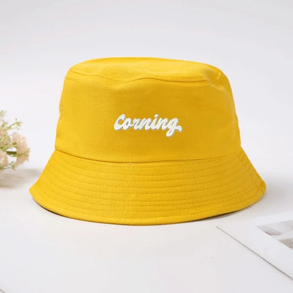 Custom Text Graphic Breathable Cotton Summer Bucket Hat