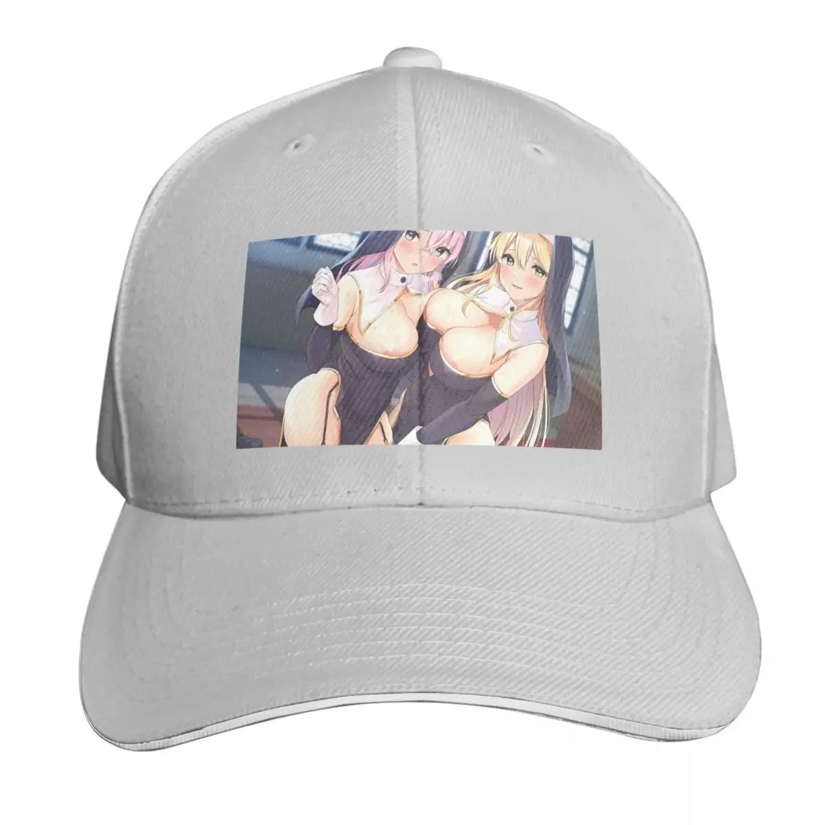 Anime Girl Poster Adjustable Curved Brim Baseball Cap