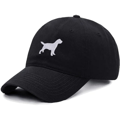 Dog Embroidered Soft Cotton Baseball Cap