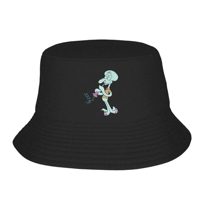 Spongebobs Bucket Hat Heart Streetwear Fisherman Caps