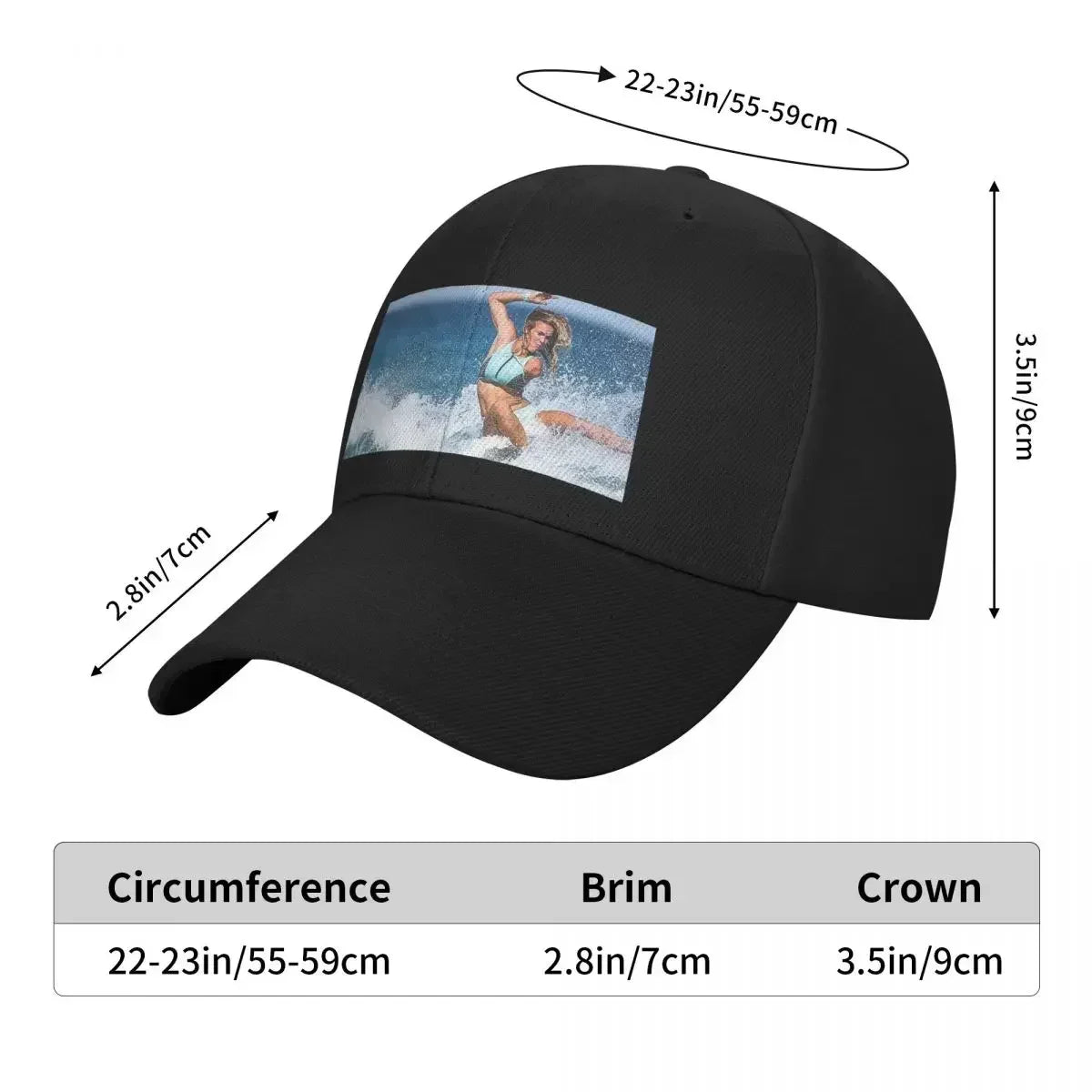 Bethany Surfer Designer Luxury Baseball Cap