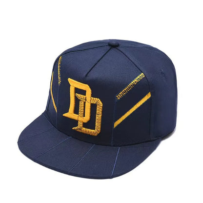 Unisex Letter Embroidered Adjustable Hip-Hop Snapback Cap