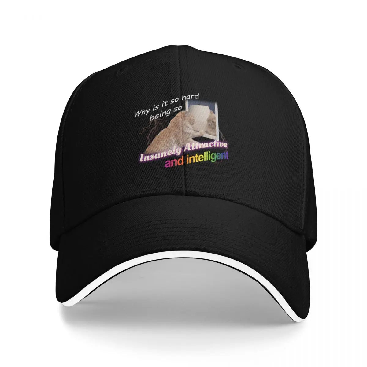 Insanely Attractive Intelligent Meme Baseball Cap