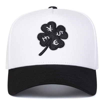 Four Leaf Clover Embroidery Baseball Cap