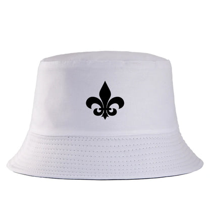 Fleur De Lis Cotton Bucket Hat