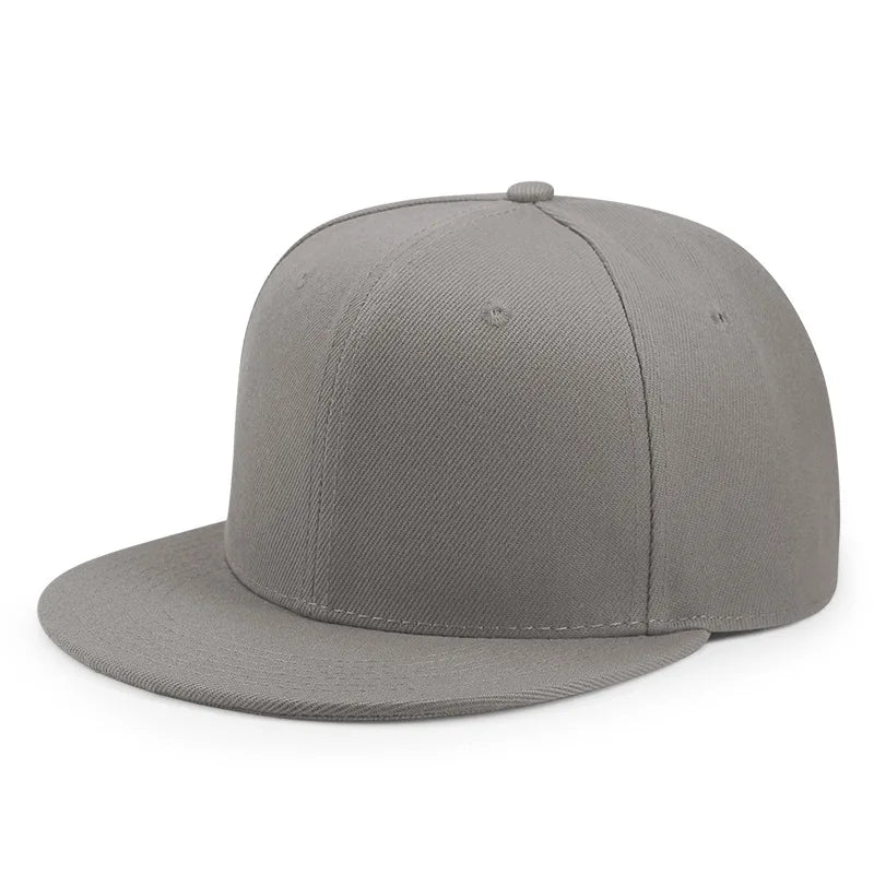 Wholesale 40 Colors Adjustable Flat Peak Snapback Caps Lady Fashion Polyester Plain Baseball Hat Men Hiphop Blank Sport Cap Adijustable 55-60cm