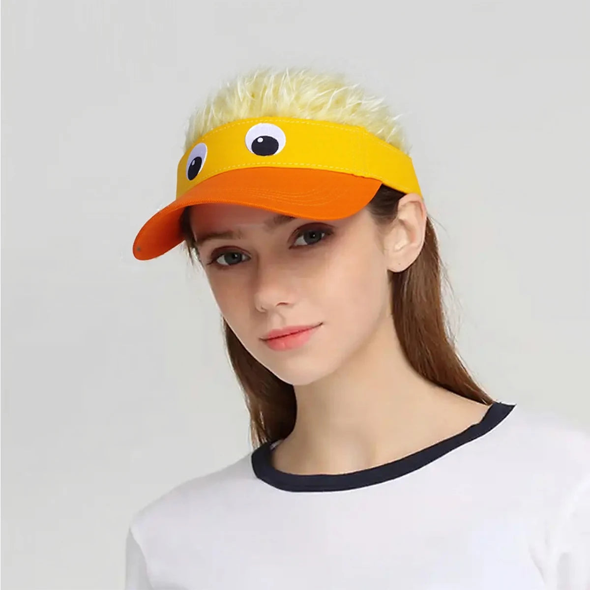 Three Expressions Yellow Duck Embroidered Baseball Cap