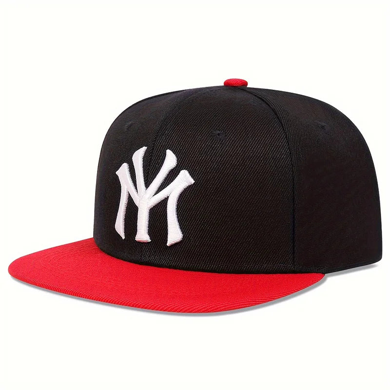 Unisex Letter Embroidered Adjustable Hip-Hop Trucker Snapback Cap